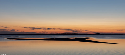 Udsigt mod øst fra stranden ved Feggeklit, Mors, sep. 2020